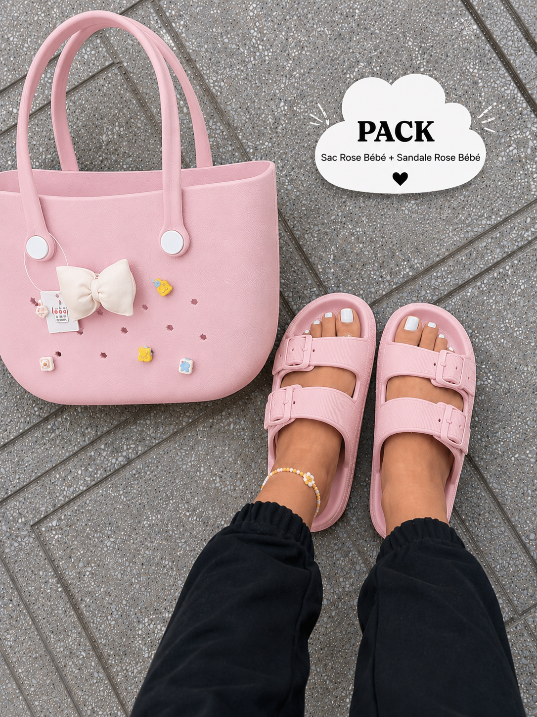 Ensemble sac et sandales - Cloud Slides